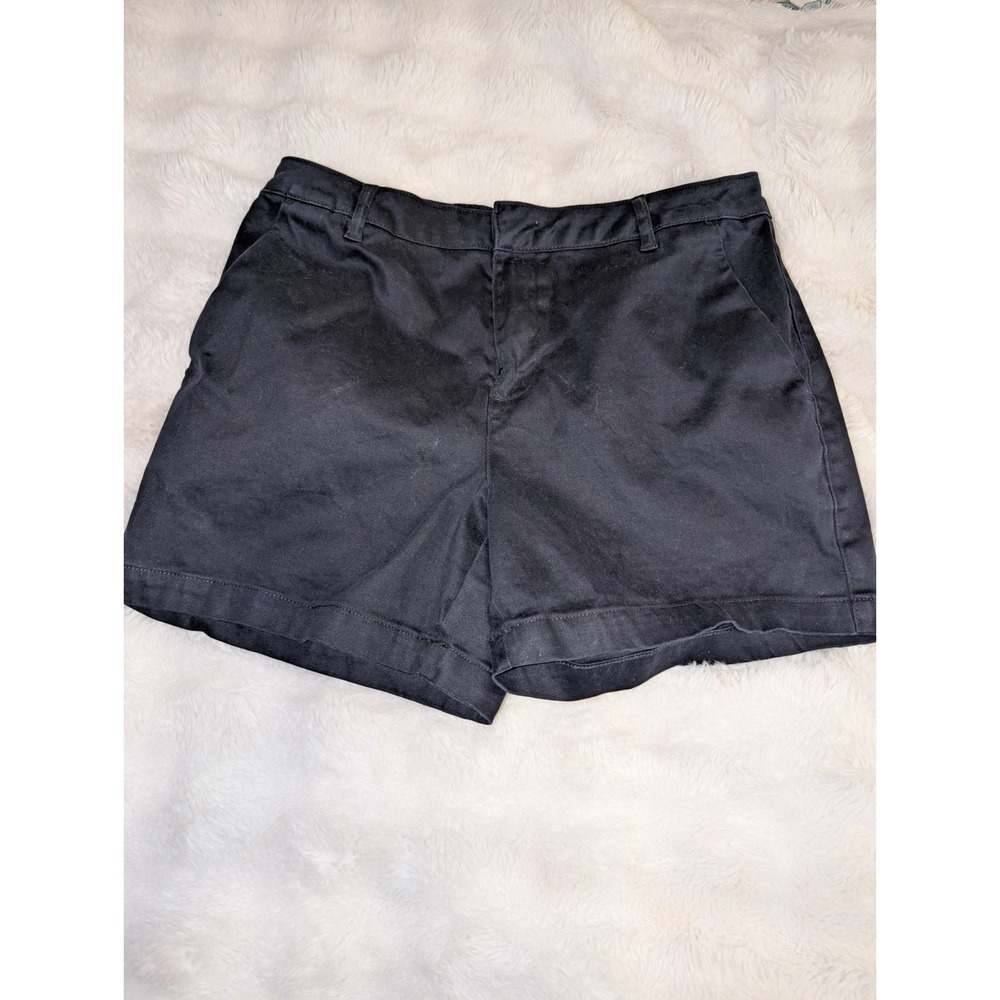 Banana Republic Ladies Everyday Trendy Zip Fly Shorts with Pockets Size 12 Black